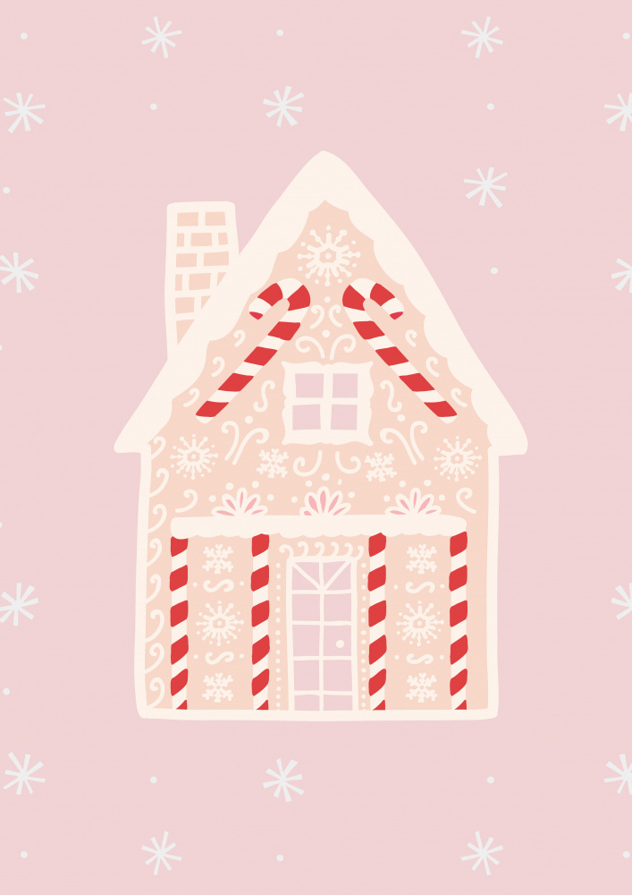 Pink Gingerbread House from Grace Digital Art Co