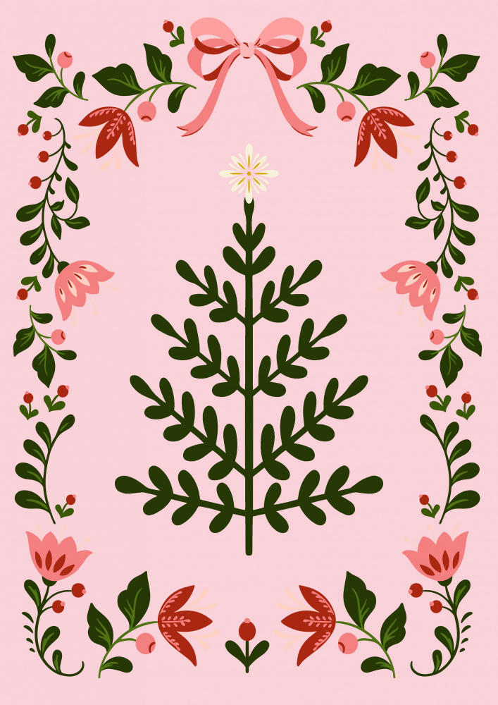 Pink Christmas Tree from Grace Digital Art Co