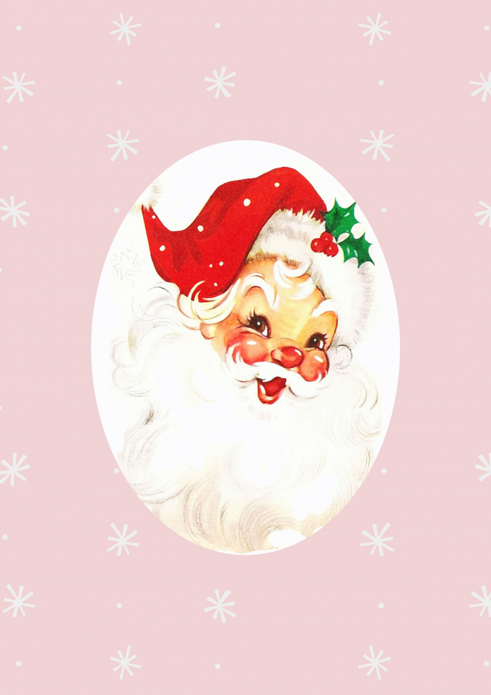 Pink Santa Claus Father Christmas from Grace Digital Art Co