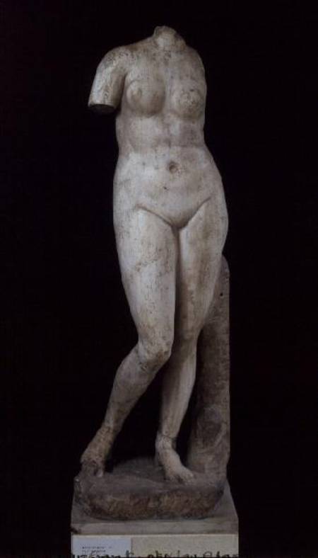 Aphrodite standing nude, Alexandrian - Greek as art print or hand painted  oil.
