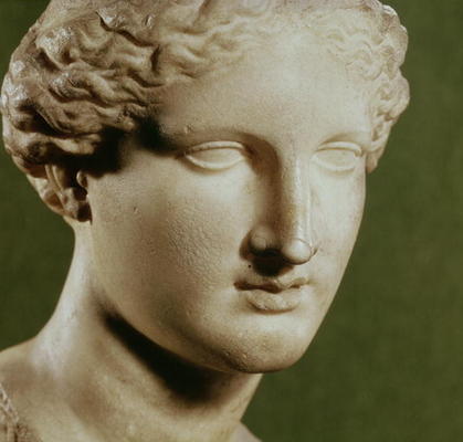 Head of Artemis (marble) from Greek 2nd century BC