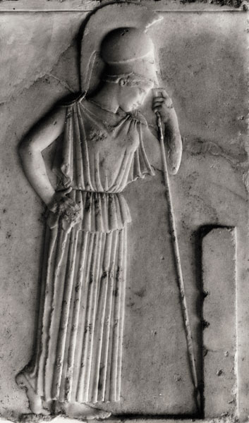 Relief of the Mourning Athena from Greek School