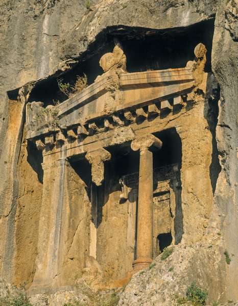 Lycian rock tomb (photo)  from Greek School