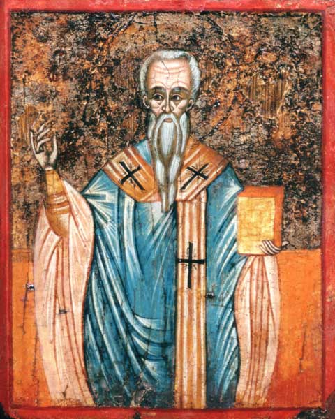St. Cyril of Alexandria (c.376-444), icon from Greek School