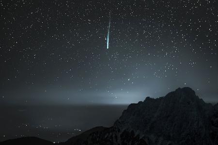 Comet Nishimura over Julian Alps