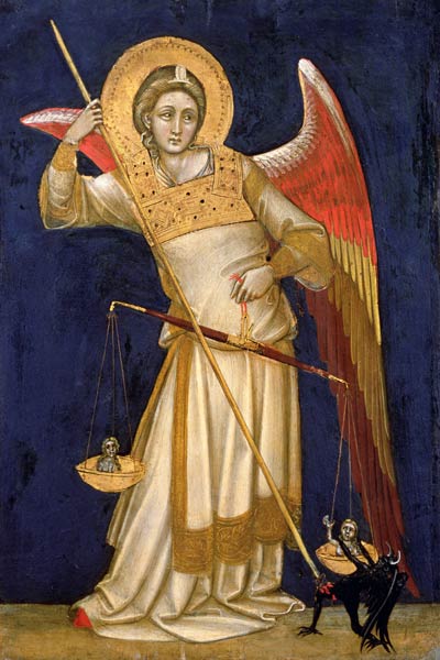 Angel Weighing a Soul from Guariento d` Arpo