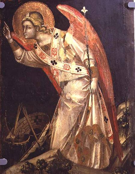 The Archangel Gabriel (tempera on panel) from Guariento d` Arpo