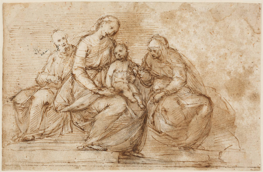 Madonna mit Kind und den Heiligen Anna und Joseph from Guglielmo Caccia