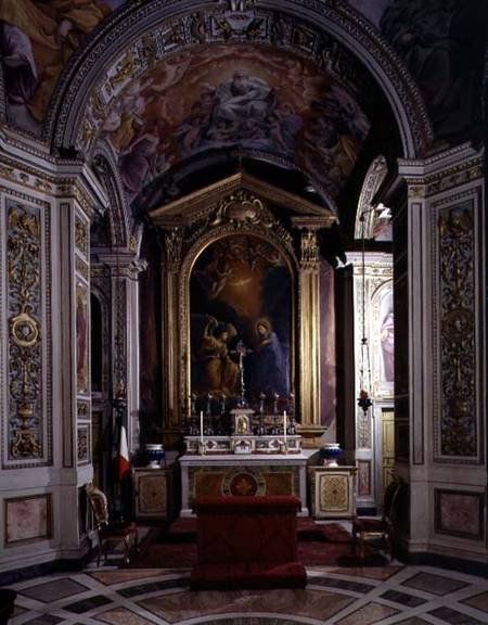 The 'Cappella dell'Annunciata' (Chapel of the Annunciation) designed by Flaminio Ponzio (c.1560-1613 from Guido Reni