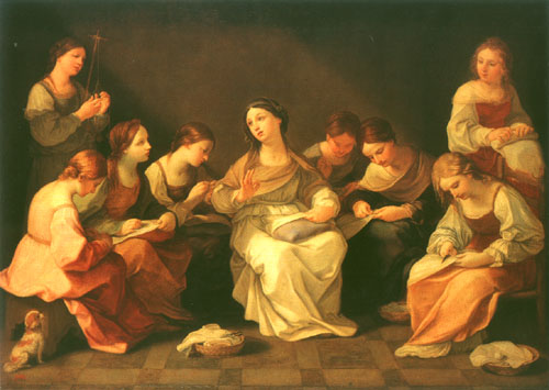 The youth of the virgin Maria from Guido Reni
