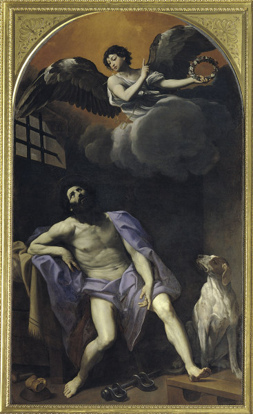Reni / St.Roche in the Dungeon / c.1617 from Guido Reni