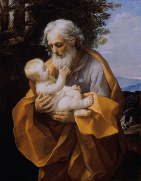 Saint Joseph with Infant Christ from Guido Reni