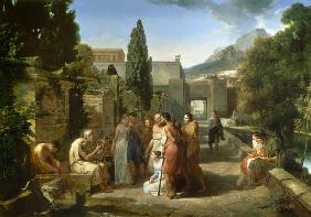Homer Singing his Iliad at the Gates of Athens