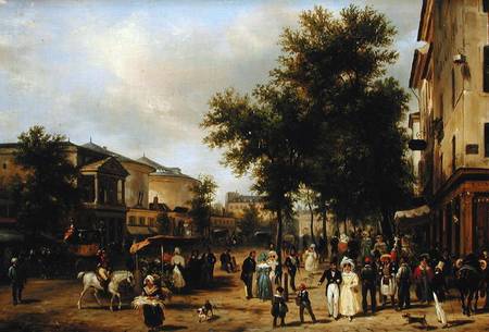 View of Boulevard Montmarte, Paris from Guiseppe Canella