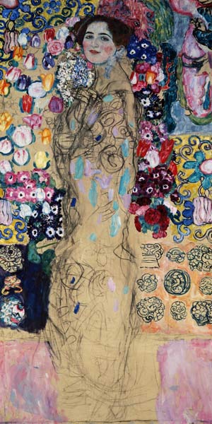 Woman portrait from Gustav Klimt