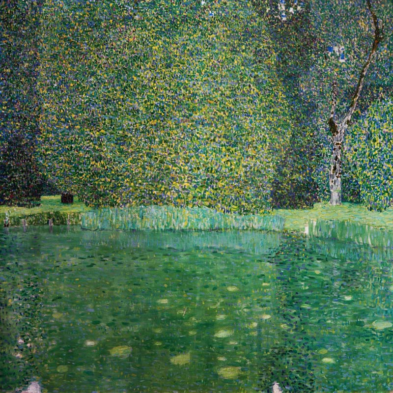 Pond of Schloss Kammer on Attersee from Gustav Klimt