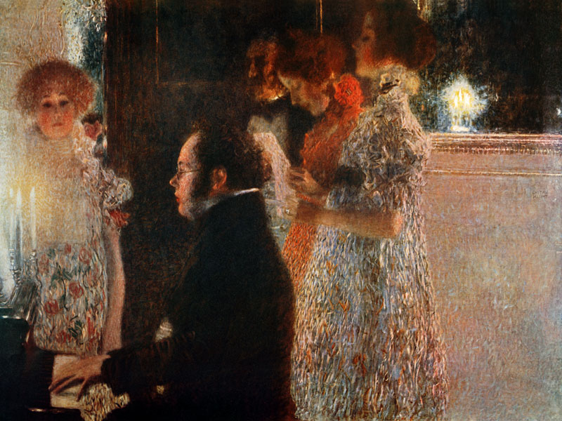 Schubert at the Piano from Gustav Klimt