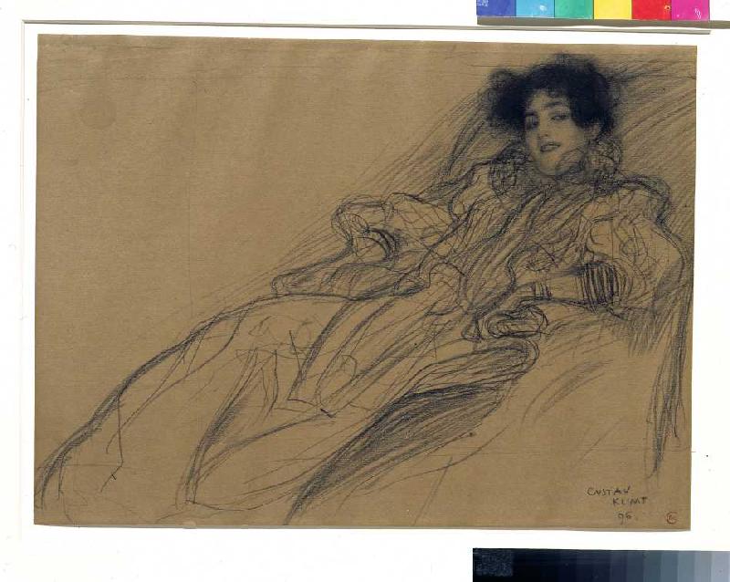 Junge Dame im Sessel from Gustav Klimt