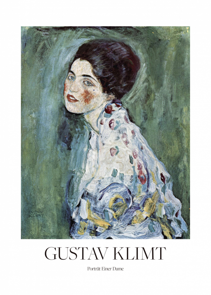 Porträt Einer Dame (1916–1917) Poster from Gustav Klimt