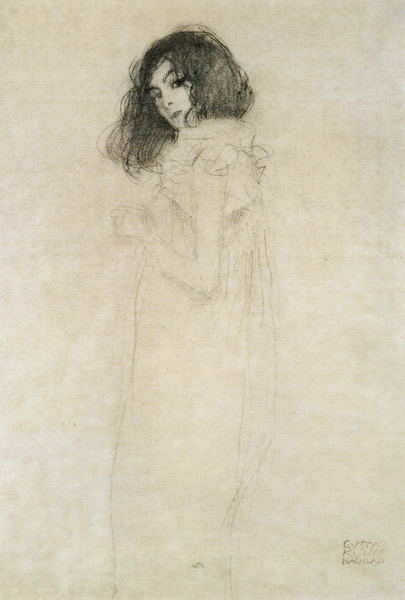 Portrait of a young woman from Gustav Klimt
