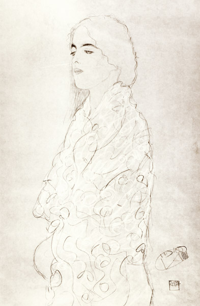 Standing Robed Lady from Gustav Klimt