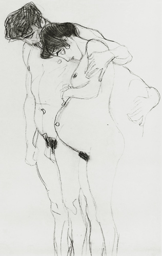 Study for 'Hoffnung I' (Hope I) 1903-04 from Gustav Klimt