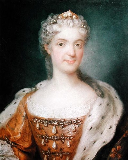 Portrait of Marie Leczinska (1703-68) Queen of France (see 173610 for pair) from Gustav Lundberg