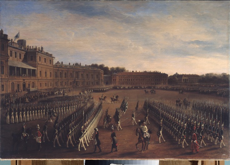 Parade at the Time of Emperor Paul I from Gustav Schwarz