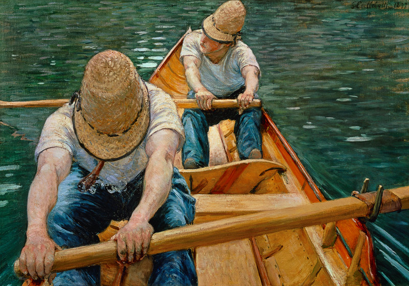 Rowers on the Yerres from Gustave Caillebotte