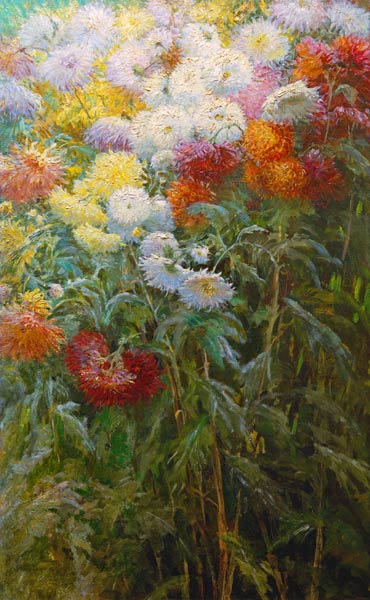 Chrysanthemums from Gustave Caillebotte