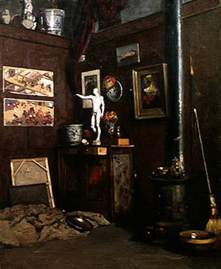 Interior of a Studio from Gustave Caillebotte