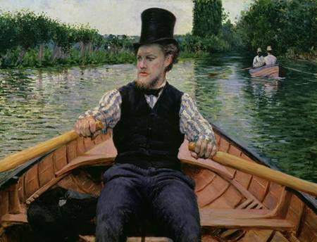 Rower in a Top Hat from Gustave Caillebotte