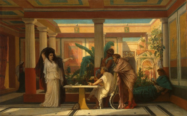 Theatrical Rehearsal in the House of an Ancient Rome Poet from Gustave Clarence Rodolphe Boulanger