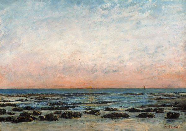 Sunset, Trouville from Gustave Courbet