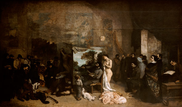 The studio of the artist from Gustave Courbet