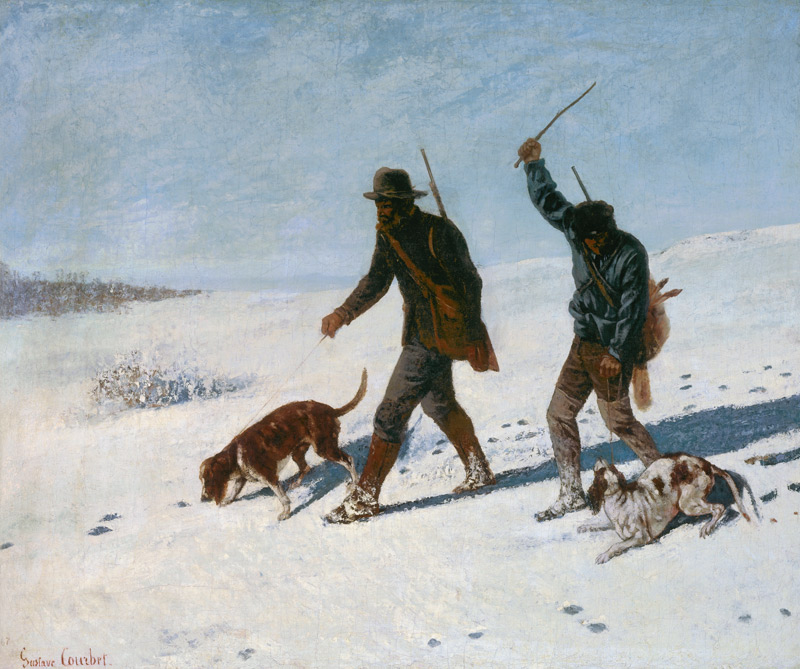 The poachers (Le's Braconniers) from Gustave Courbet