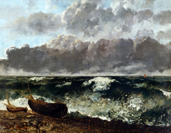 La mer orageuse (La vague) from Gustave Courbet