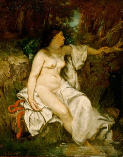 Bather Sleeping by a Brook from Gustave Courbet