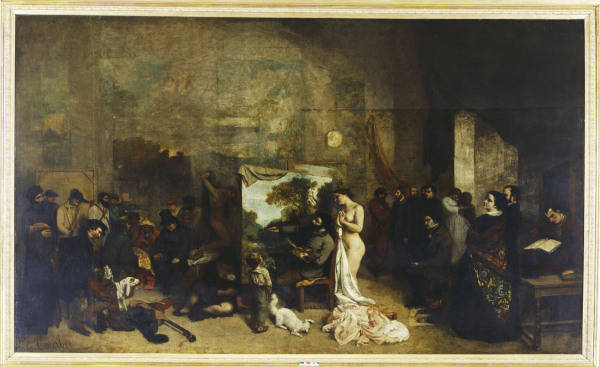 Courbet / L''Atelier / 1855 from Gustave Courbet