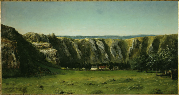 Landscape near Flagey from Gustave Courbet