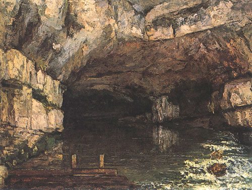 The grotto of the Loue from Gustave Courbet