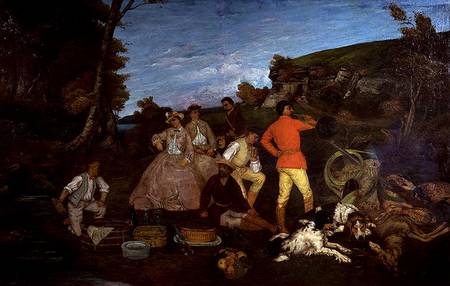 The Huntsman's Picnic from Gustave Courbet