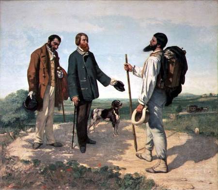 La Rencontre, or Bonjour Monsieur Courbet from Gustave Courbet