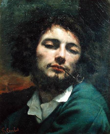 Self Portrait or, The Man with a Pipe from Gustave Courbet