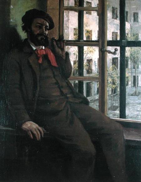 Self Portrait at Sainte-Pelagie from Gustave Courbet