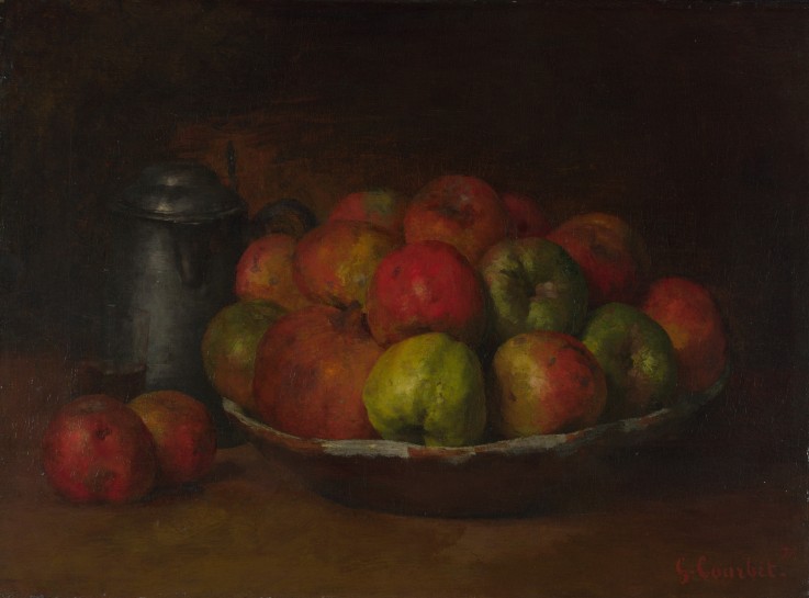 Still Life with Apples and a Pomegranate from Gustave Courbet