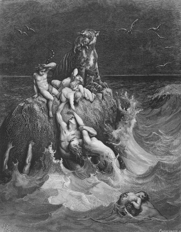 The Deluge (Frontispiece to the illustrated edition of the Bible) from Gustave Doré