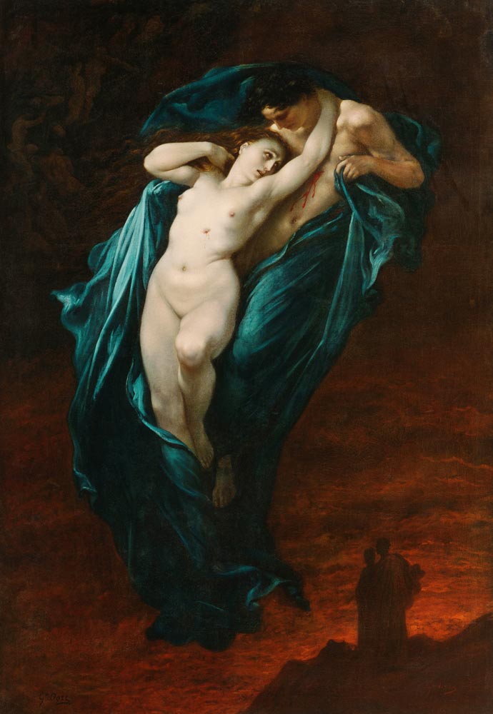 Paolo and Francesca - Gustave Doré as art print or hand painted oil.