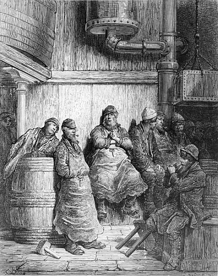 Brewers at Rest, from ''London, a Pilgrimage'', written by William Blanchard Jerrold (1826-94) & ; e from Gustave Doré