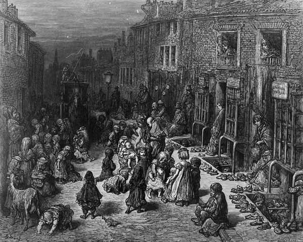Dudley Street, Seven Dials, from ''London: A Pilgrimage'' from Gustave Doré